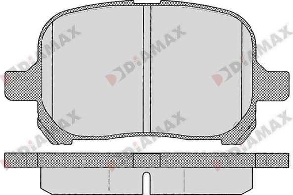 Diamax N09747 - Kit de plaquettes de frein, frein à disque cwaw.fr