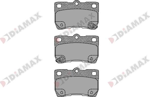 Diamax N09750 - Kit de plaquettes de frein, frein à disque cwaw.fr