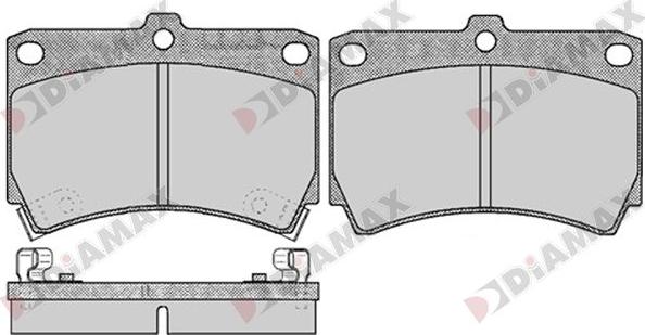 Diamax N09752 - Kit de plaquettes de frein, frein à disque cwaw.fr