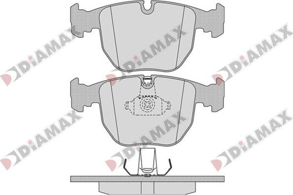 Diamax N09769 - Kit de plaquettes de frein, frein à disque cwaw.fr