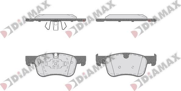 Diamax N09760 - Kit de plaquettes de frein, frein à disque cwaw.fr