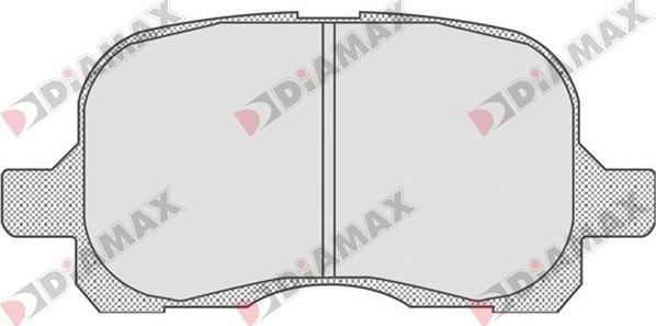 Diamax N09768 - Kit de plaquettes de frein, frein à disque cwaw.fr