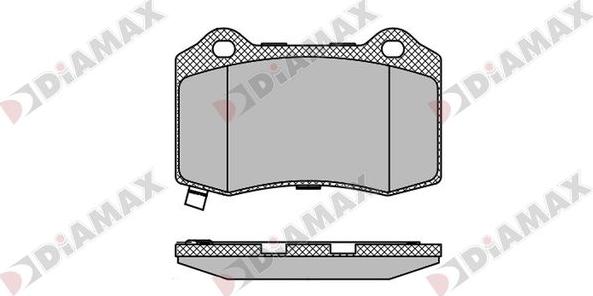 Diamax N09763 - Kit de plaquettes de frein, frein à disque cwaw.fr