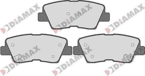 Diamax N09767 - Kit de plaquettes de frein, frein à disque cwaw.fr