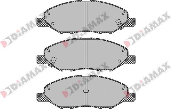 Diamax N09704 - Kit de plaquettes de frein, frein à disque cwaw.fr