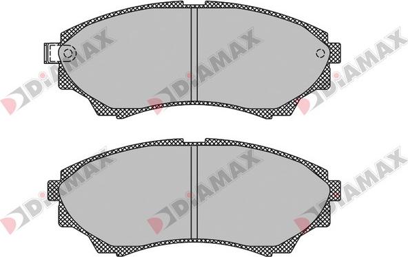 Diamax N09705 - Kit de plaquettes de frein, frein à disque cwaw.fr