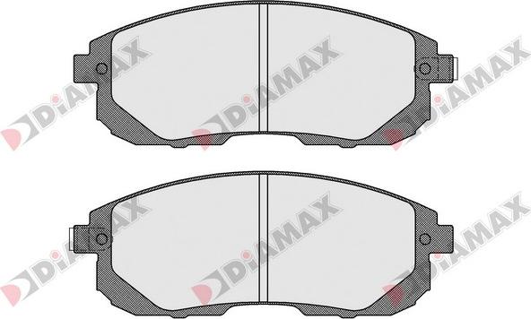 Diamax N09706 - Kit de plaquettes de frein, frein à disque cwaw.fr