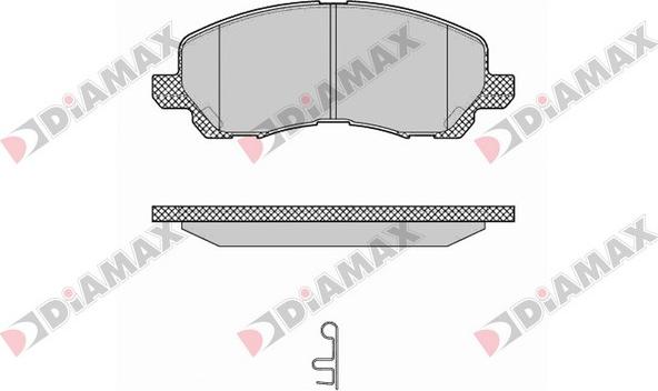 Diamax N09700 - Kit de plaquettes de frein, frein à disque cwaw.fr