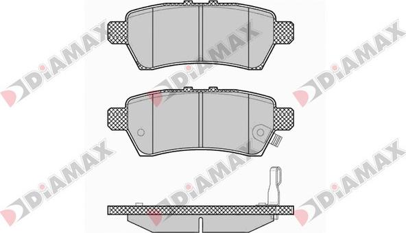 Diamax N09701 - Kit de plaquettes de frein, frein à disque cwaw.fr