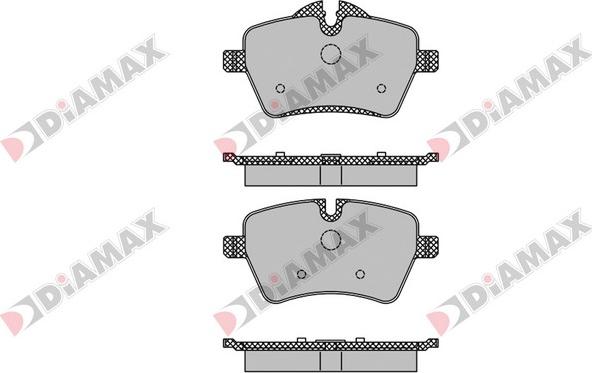 Diamax N09718 - Kit de plaquettes de frein, frein à disque cwaw.fr