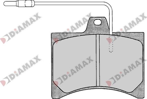 Diamax N09787 - Kit de plaquettes de frein, frein à disque cwaw.fr