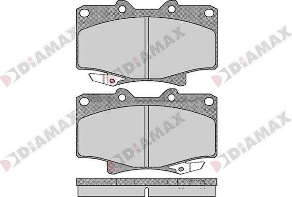 Diamax N09739 - Kit de plaquettes de frein, frein à disque cwaw.fr