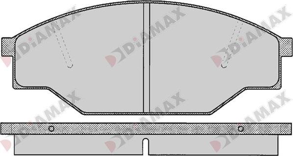 Diamax N09734 - Kit de plaquettes de frein, frein à disque cwaw.fr