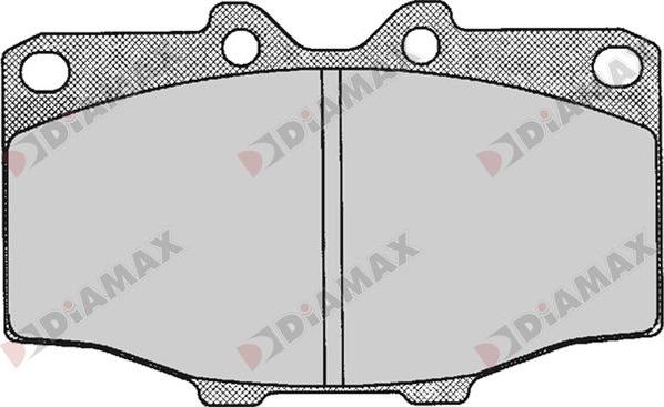 Diamax N09733 - Kit de plaquettes de frein, frein à disque cwaw.fr