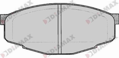 Diamax N09732 - Kit de plaquettes de frein, frein à disque cwaw.fr