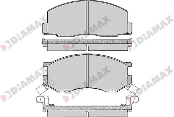 Diamax N09737 - Kit de plaquettes de frein, frein à disque cwaw.fr