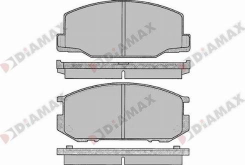 Diamax N09724 - Kit de plaquettes de frein, frein à disque cwaw.fr