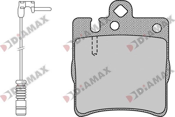 Diamax N09775A - Kit de plaquettes de frein, frein à disque cwaw.fr