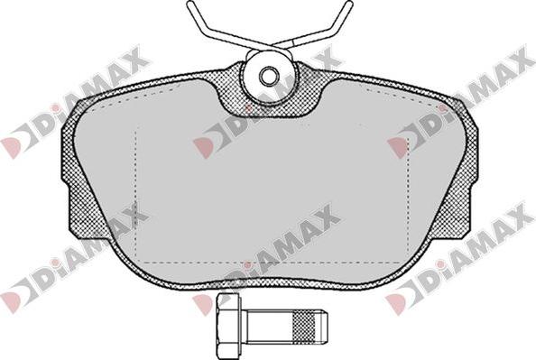 Diamax N09771 - Kit de plaquettes de frein, frein à disque cwaw.fr