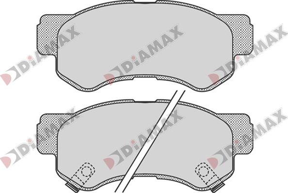 Diamax N09773 - Kit de plaquettes de frein, frein à disque cwaw.fr