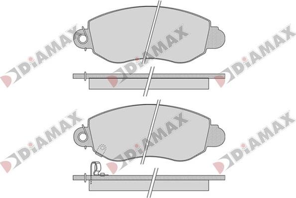 Diamax N09772 - Kit de plaquettes de frein, frein à disque cwaw.fr