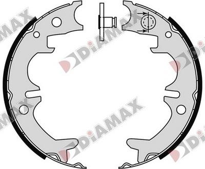 Diamax N01400 - Jeu de mâchoires de frein, frein de stationnement cwaw.fr