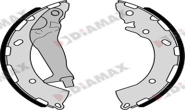 Diamax N01408 - Jeu de mâchoires de frein cwaw.fr