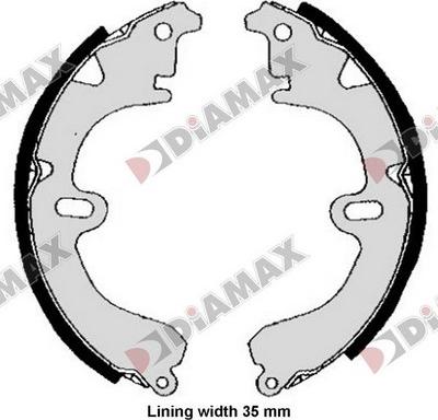 Diamax N01403 - Jeu de mâchoires de frein cwaw.fr