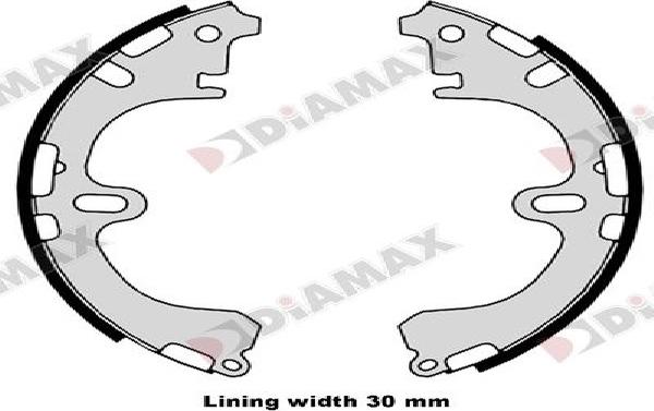 Diamax N01411 - Jeu de mâchoires de frein cwaw.fr