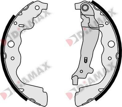 Diamax N01096 - Jeu de mâchoires de frein cwaw.fr