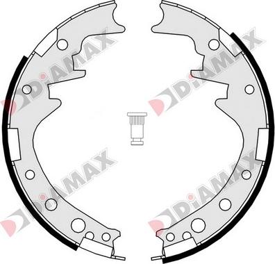 Diamax N01090 - Jeu de mâchoires de frein cwaw.fr