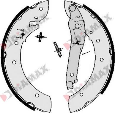 Diamax N01042 - Jeu de mâchoires de frein cwaw.fr