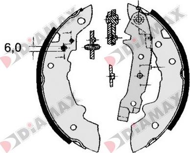 Diamax N01052 - Jeu de mâchoires de frein cwaw.fr