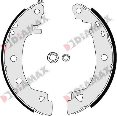 Diamax N01057 - Jeu de mâchoires de frein cwaw.fr