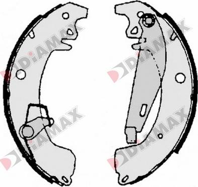 Diamax N01061 - Jeu de mâchoires de frein cwaw.fr