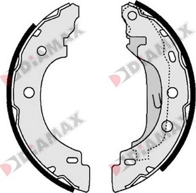 Diamax N01009 - Jeu de mâchoires de frein cwaw.fr