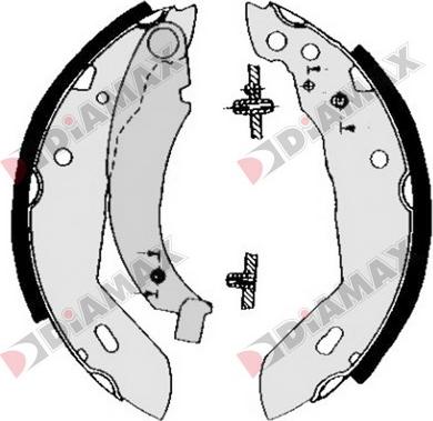 Diamax N01005 - Jeu de mâchoires de frein cwaw.fr