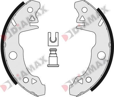 Diamax N01006 - Jeu de mâchoires de frein cwaw.fr