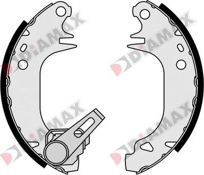 Diamax N01016 - Jeu de mâchoires de frein cwaw.fr