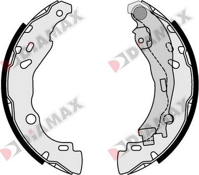 Diamax N01081 - Jeu de mâchoires de frein cwaw.fr