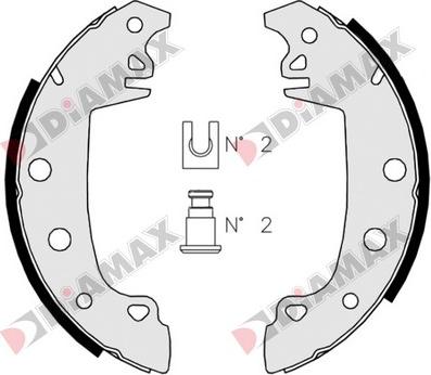 Diamax N01035 - Jeu de mâchoires de frein cwaw.fr