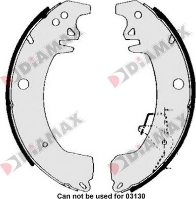 Diamax N01036 - Jeu de mâchoires de frein cwaw.fr