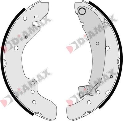 Diamax N01030 - Jeu de mâchoires de frein cwaw.fr