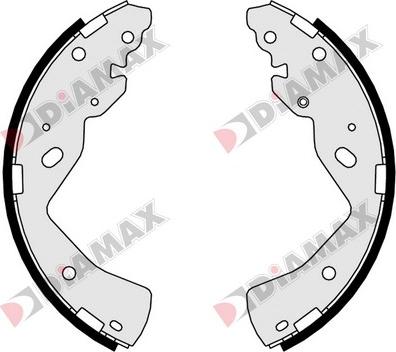 Diamax N01156 - Jeu de mâchoires de frein cwaw.fr