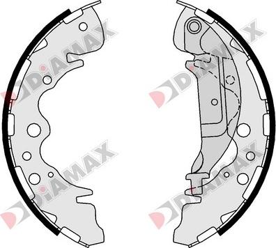 Diamax N01157 - Jeu de mâchoires de frein cwaw.fr