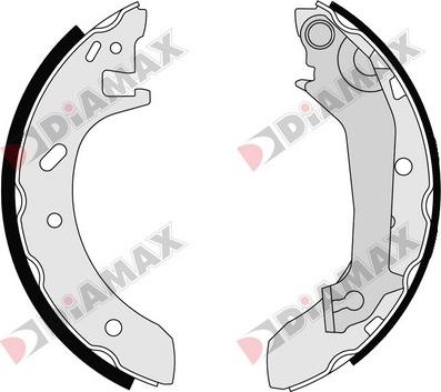 Diamax N01100 - Jeu de mâchoires de frein cwaw.fr