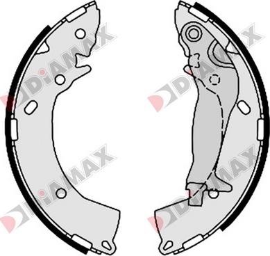 Diamax N01108 - Jeu de mâchoires de frein cwaw.fr