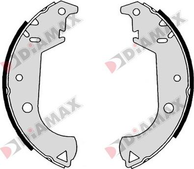 Diamax N01103 - Jeu de mâchoires de frein cwaw.fr