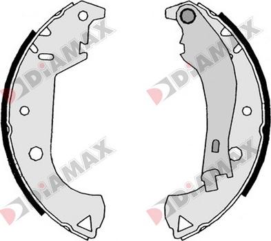 Diamax N01102 - Jeu de mâchoires de frein cwaw.fr