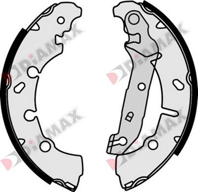 Diamax N01107 - Jeu de mâchoires de frein cwaw.fr